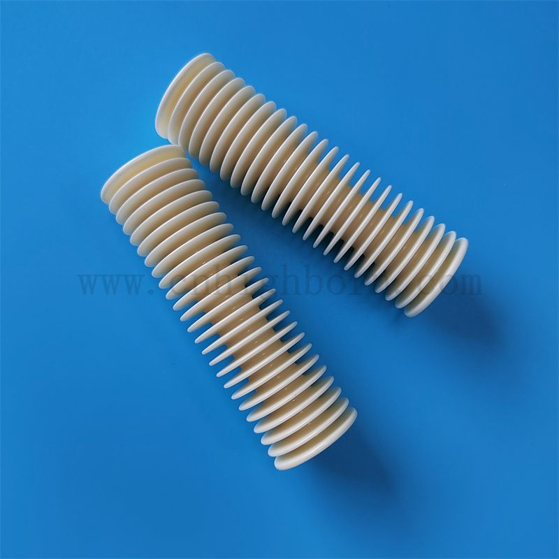 Rolle di guida in ceramica tessile 99% ruota filettata in ceramica allumina