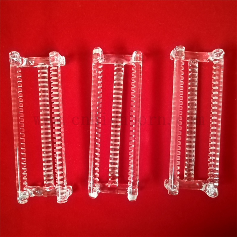 Strumento al quarzo trasparente di wafer in quarzo in vetro in quarzo trasparente per fornace