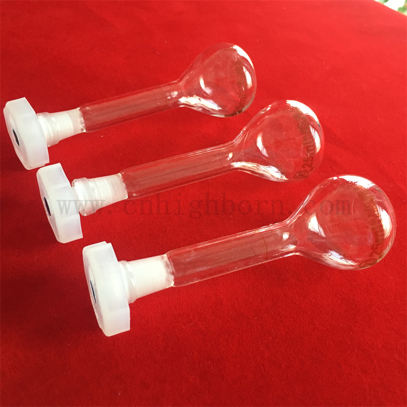 Place bottiglia di pallone volumetrica di vetro borosilicato in chiaro con top sigillato