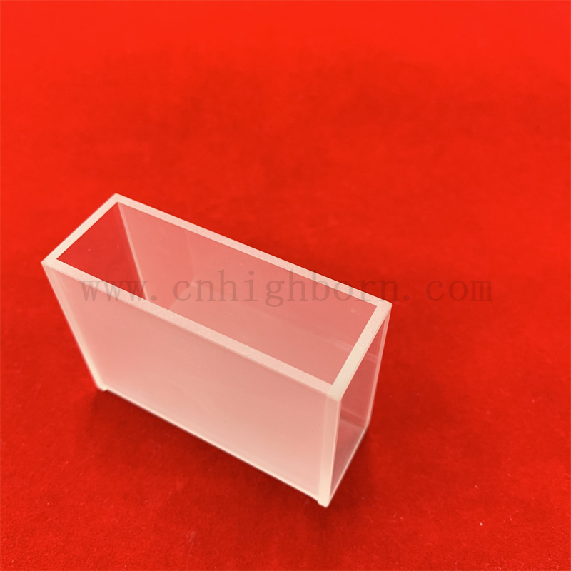 Utensili da laboratorio celle grandi 28,4 ml Cuvette di vetro trasparente Cuvetta in quarzo cellulare ad alta precisione per colorimetro