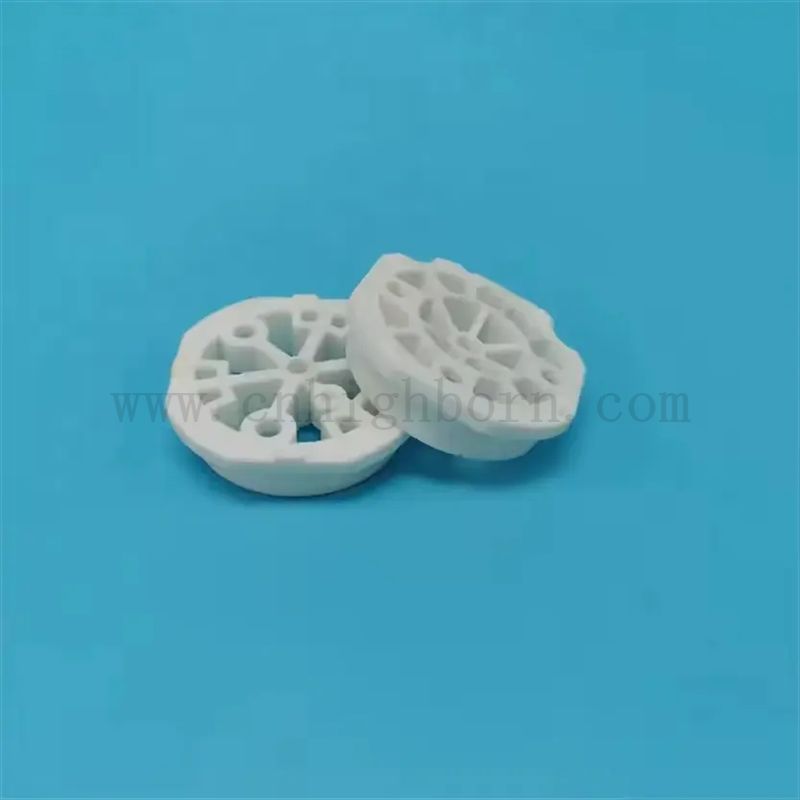 Piastra rotonda in ceramica cordierite refrattaria con fori per la sinterizzazione del saggistica del forno