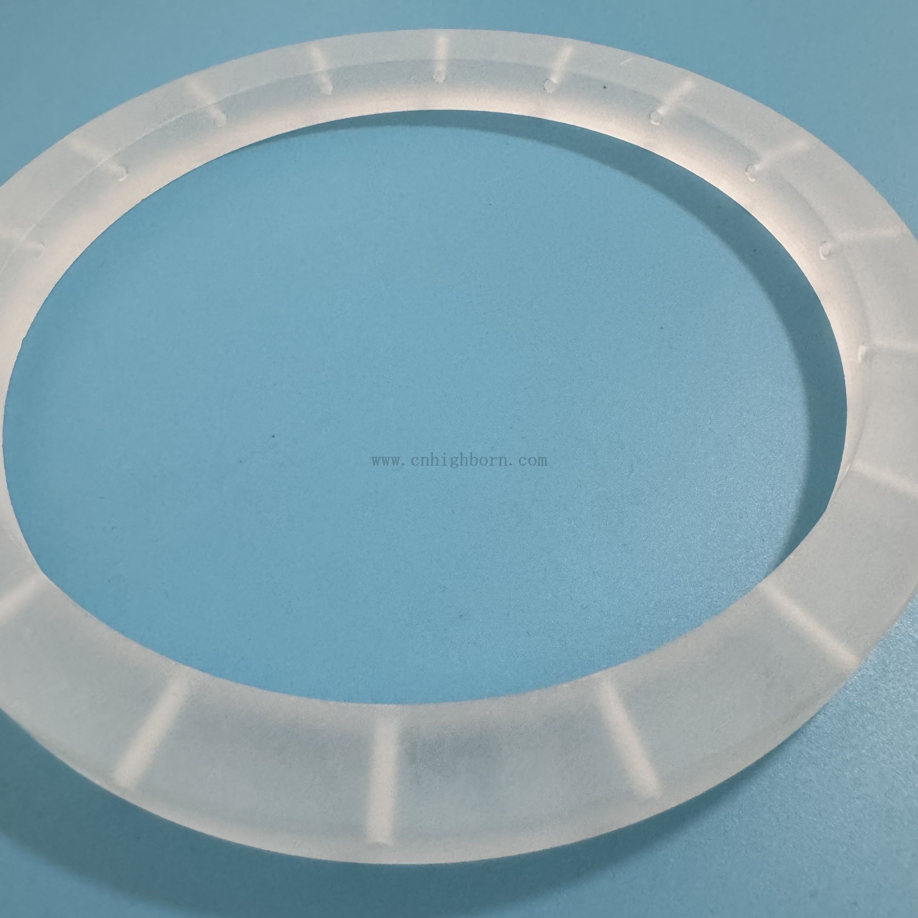 Flangia di quarzo con buco