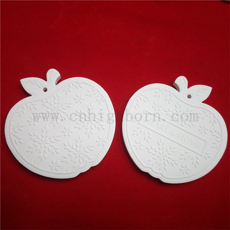 Piastra di diffusore senza fiammetto Logo personalizzato Giardaroba Olio essenziale Aroma Fragranza ceramica