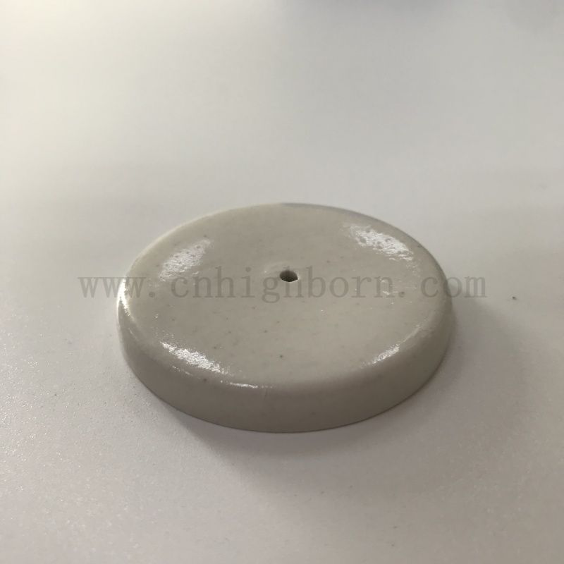 Coperchio di porcellana da laboratorio per lo scioglimento del crogiolo buon copertura in ceramica con un buco