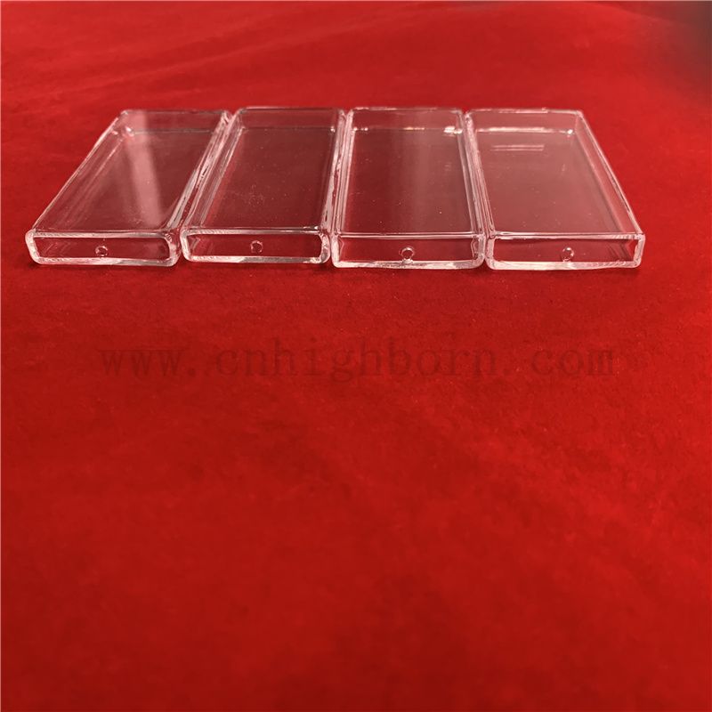 Resistenza al calore Cleat Cleard Personalized Quartz Square Tubo quadrata