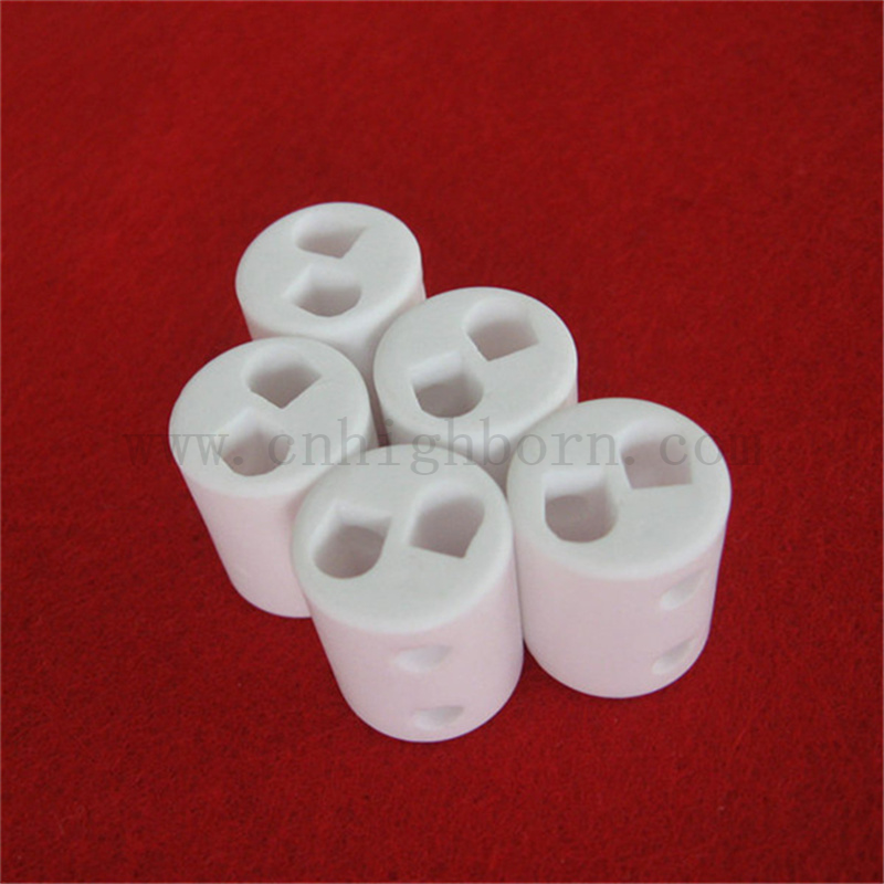 Cilindro di allumina irregolare personalizzato AL2O3 Asta di ceramica a forma di forma speciale