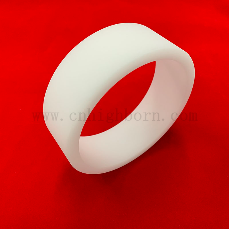 Flangia del vuoto a tubo di silice rotondo bianco fuso latteo