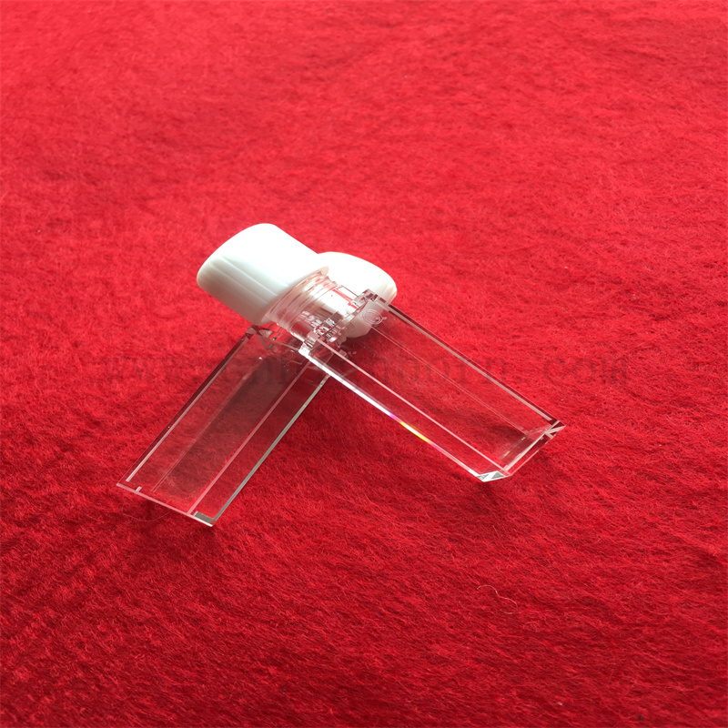 Cuvette colorimetro standard Cuvetta in vetro fluorescenza in quarzo con copertura a vite