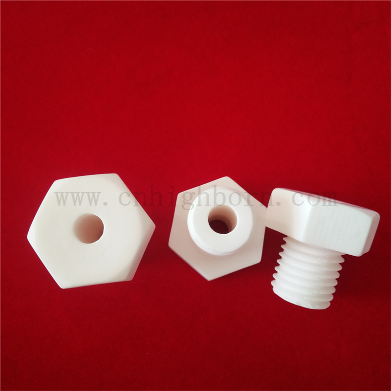 Allumina Vite in ceramica personalizzata M6 M8 95 AL2O3 Isolamento dado esagono