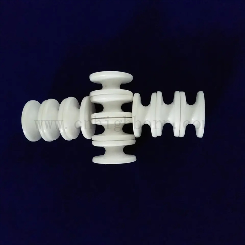 Usura resistenza al2o3 allumina tessile in ceramica rullo guida