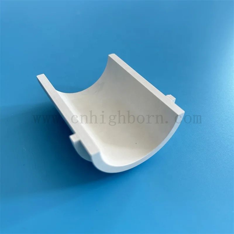 Nitruro di boro isolante parte irregolare conducibilità termica ad alta conducibilità bn mezzo tubo/tubo in ceramica