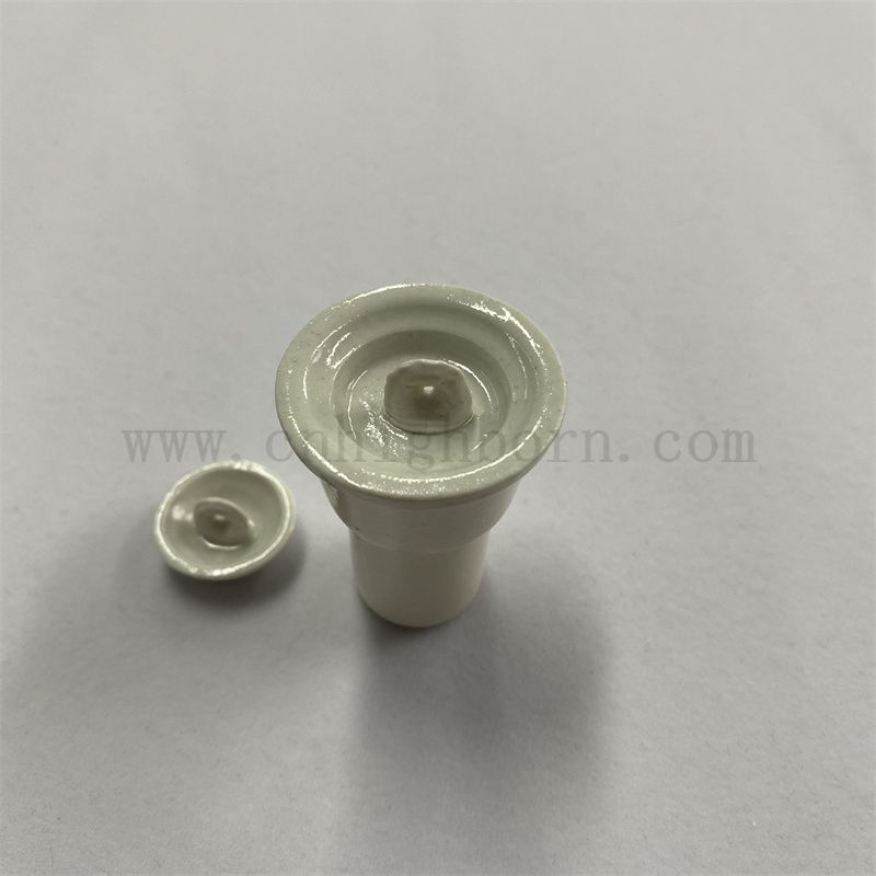 AL2O3 in porcellana a doppio strato crogiolo per analisi del carbonio in ceramica in ceramica