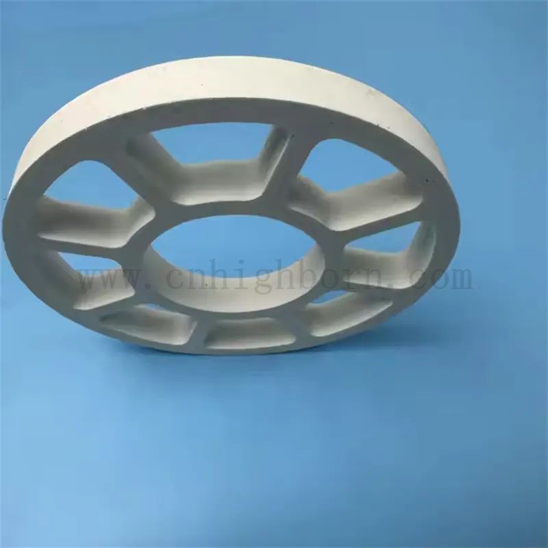 Parti di cordierite bianca refrattaria anello in ceramica per forno