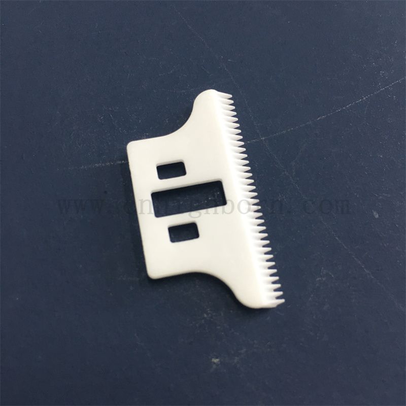 Resistenza all'usura zirconia lama ceramica zro2 parte per uso di taglio di capelli