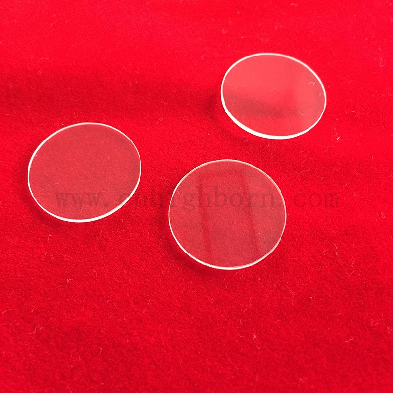 Disco di vetro in fuso resistente al calore rotondo trasparente personalizzato