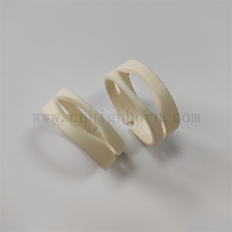 Allumina di resistenza all'usura personalizzata 95 99% AL2O3 ANELLO DI SAPACER CERAMICA PARTE ALLUMINA