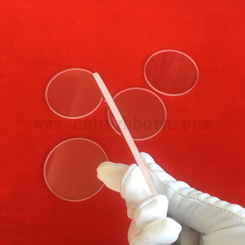 Disco di vetro al quarzo a silice rotondo per la finestra di osservazione di calore