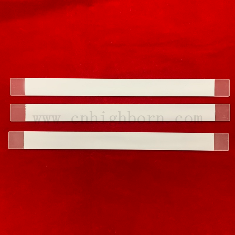 Film ceramica rivestito in vetro in quarzo in silice fuso trasparente