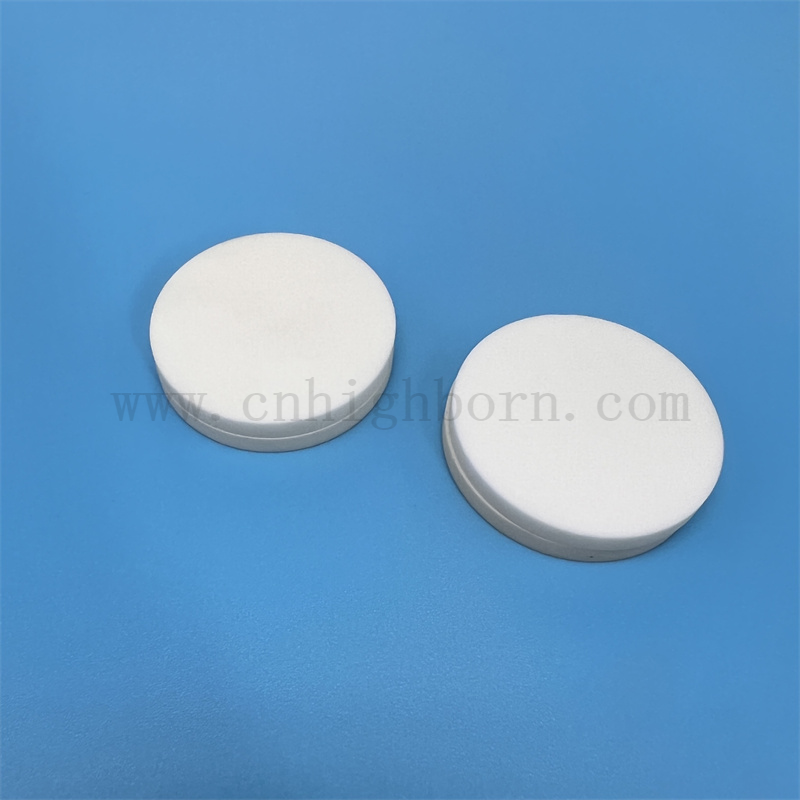 Disco di allumina personalizzato 99% al2o3 wafer di superficie liscia in ceramica