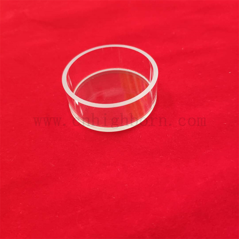 Cellule in quarzo chiare per misurazioni di riflesso 12 ml di cellule di vetro cilindriche rotonde spettrofotometro cuvetta in quarzo
