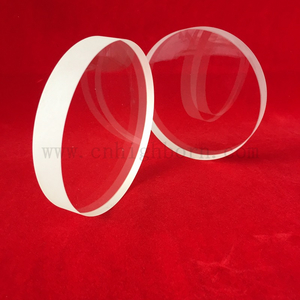 Disco in vetro circolare trasparente al quarzo trasparente da 20 mm ad alta precisione