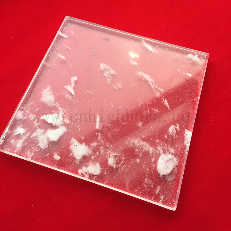 Grande resistenza ad alta temperatura a temperatura fusa teratura silice per forno barbecue piastra in quarzo