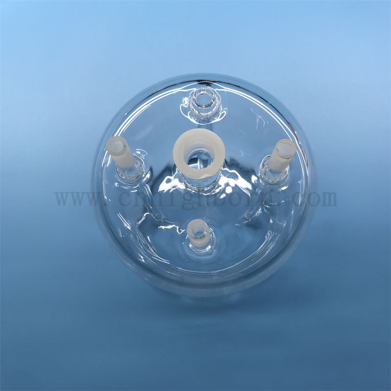 Resistenza ad alta temperatura trasparente reattore in vetro in quarzo personalizzato