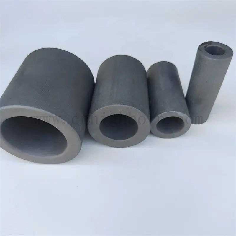 Tubo in carburo di silicio ad alta temperatura personalizzati tubi ceramici SSIC 