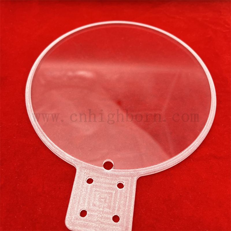 Resistenza alla temperatura ad alta temperatura PROCESSO DEEPENTE GLIDO ROULD LOURD Glass Wafer con foro