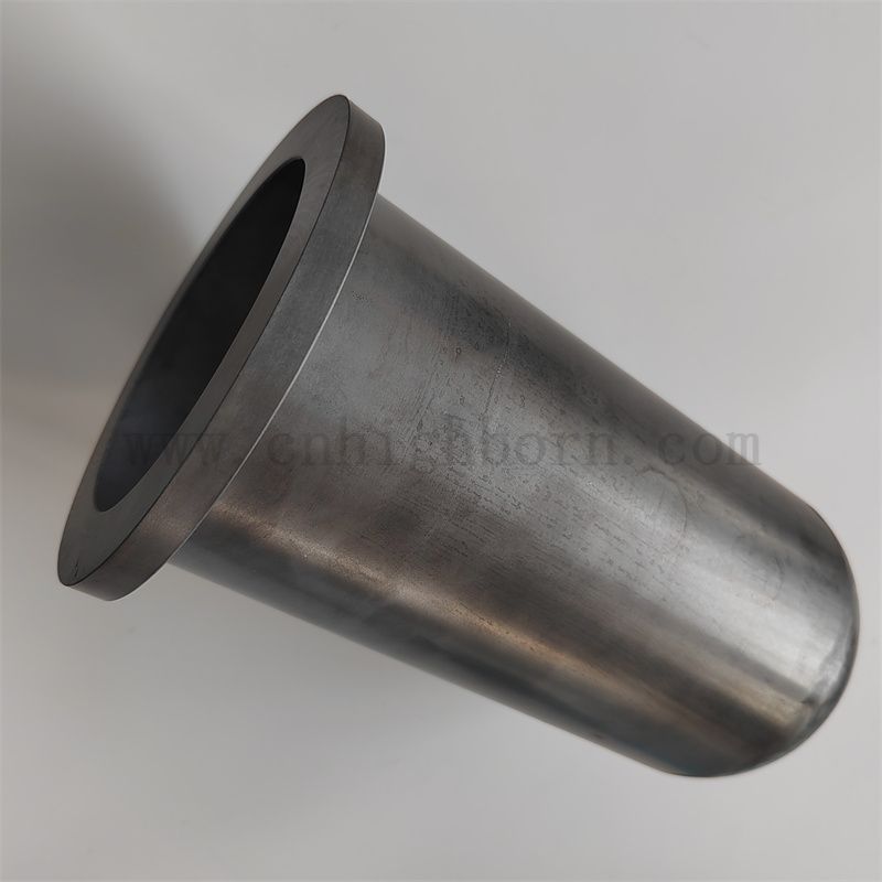 Un tubo di protezione in carburo di sinterizzazione di reazione sigillata un'estremità Sic tubo di protezione in ceramica