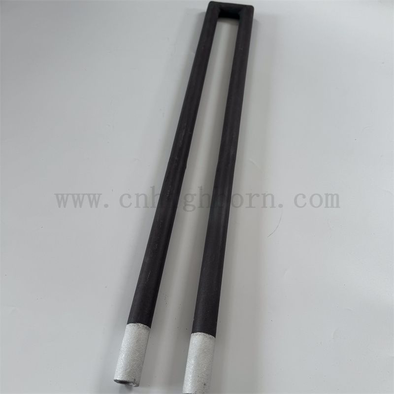 Isolatore di asta di riscaldamento in carburo di silicio refrattario Isolatore di tipo U tubo in ceramica
