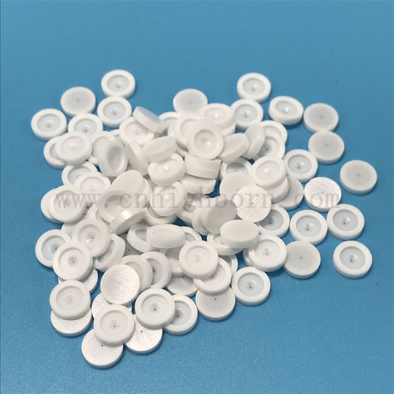 Isolatore zirconia bianca parte irregolare parte yttio stabilizzato zro2 nebbia ceramica ugello di nebbia
