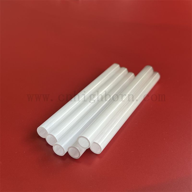 Dimensioni personalizzate Quarzo latte in vetro fuso tubo di quarzo opaco