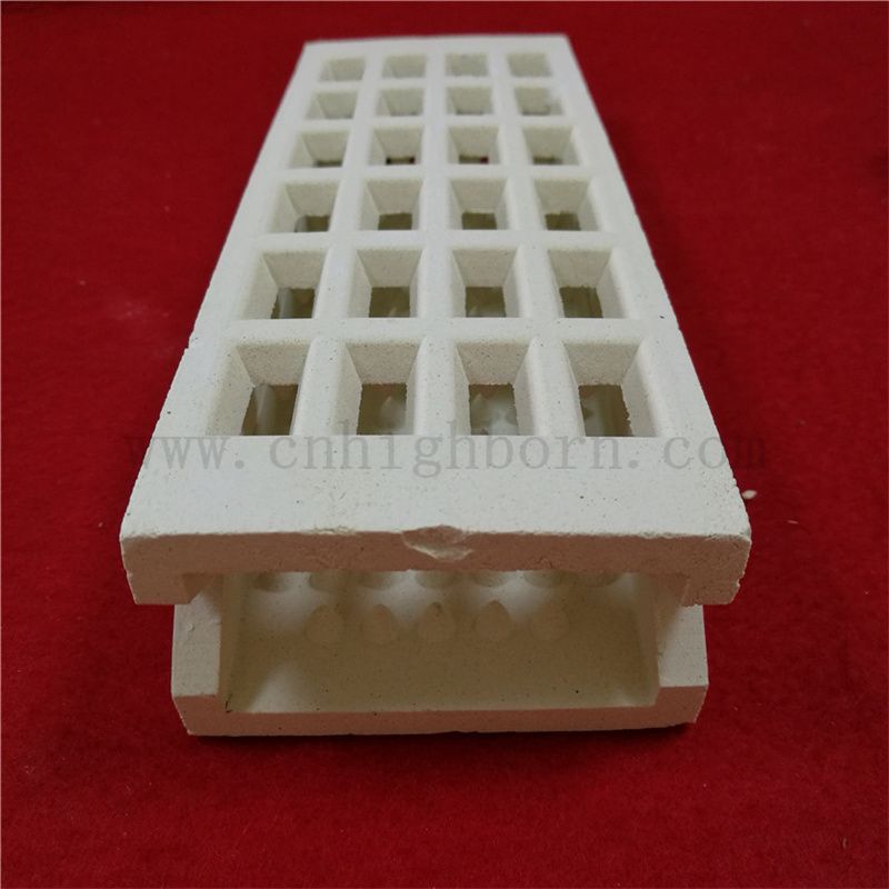 Resistenza alla temperatura ad alta temperatura Cordierite Filn Falcine di supporto in ceramica refrattaria