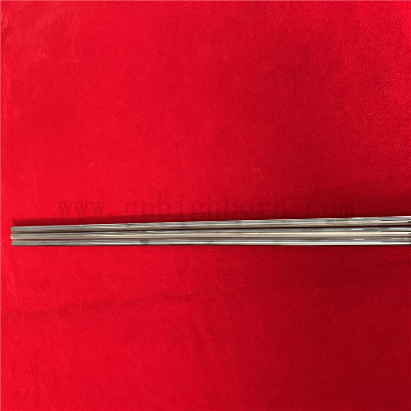 Tubo di vetro in quarzo in quarzo resistente al calore personalizzato con cromo rivestito