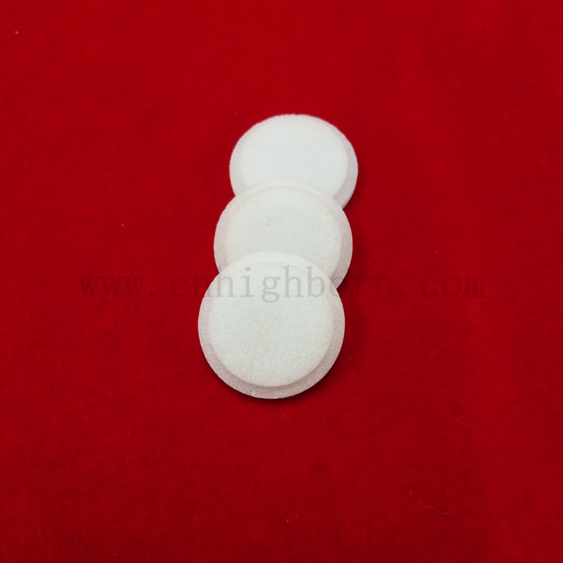 Piatto di vetro in silice in silice fuso al quarzo bianco lattigio