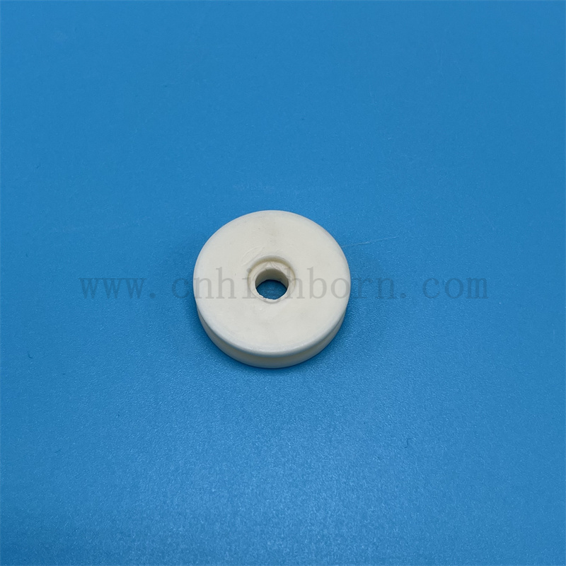 Ad alta durezza Al2O3 Allumina Guida in ceramica Ruota tessile cuscinetto in ceramica rullo