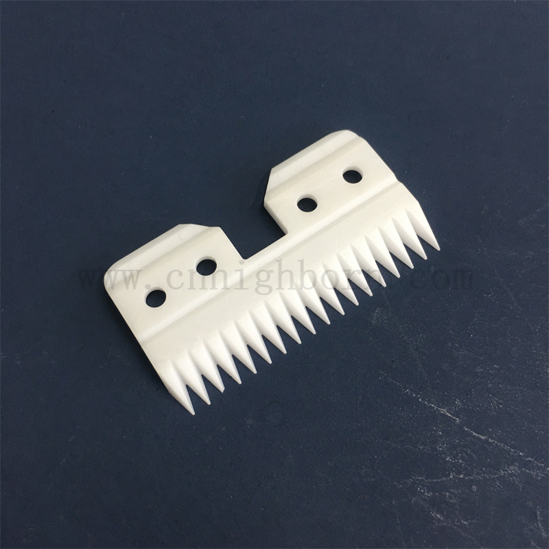 18teeth zirconia ceramica ceramica staccabile per capelli animali lama