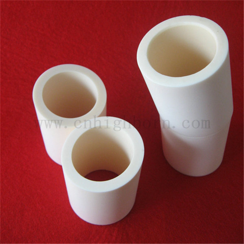 Diametro di grande diametro irregolare 95 tubo di allumina personalizzato al2o3 tubo in ceramica