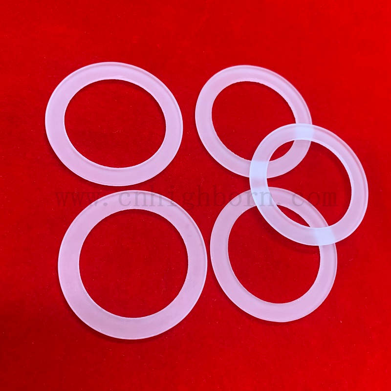 Flangia di vetro di silice in fusa con fusa con fusa con fusa con fusa di calore personalizzata