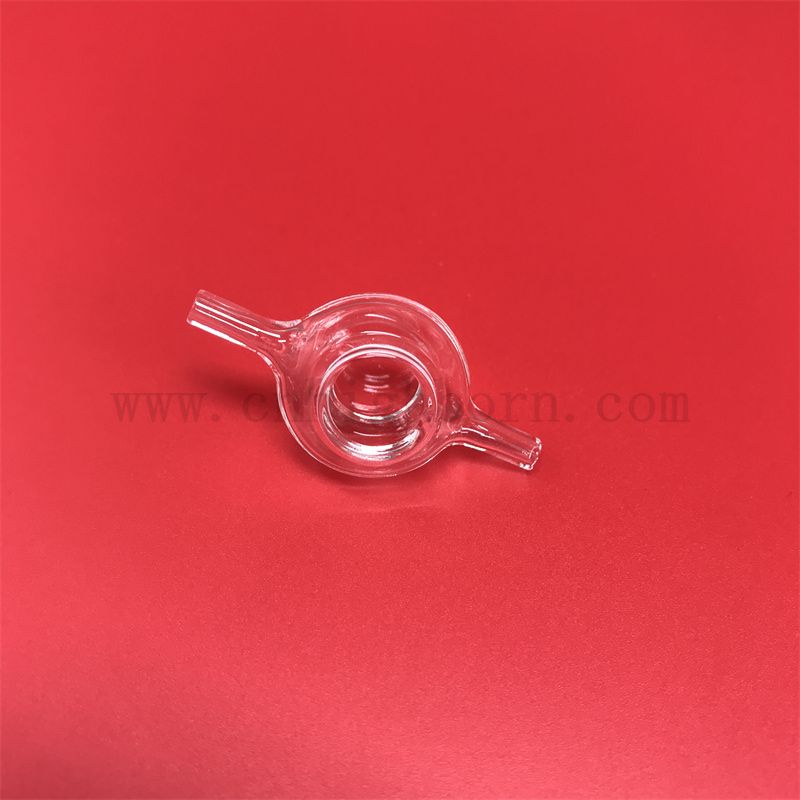 Resistenza al calore Cuvetta trasparente a flusso di micro flusso chiaro cuvetta in quarzo