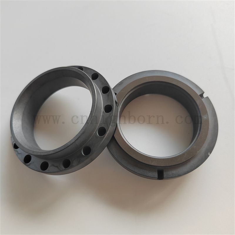 Anello di guarnizione meccanica in carburo di silicio SSIC resistente al silicio SSIC