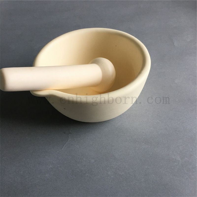 99% AL2O3 Mortaio in ceramica e Pestello in porcellana in porcellana ciotola e asta per laboratorio