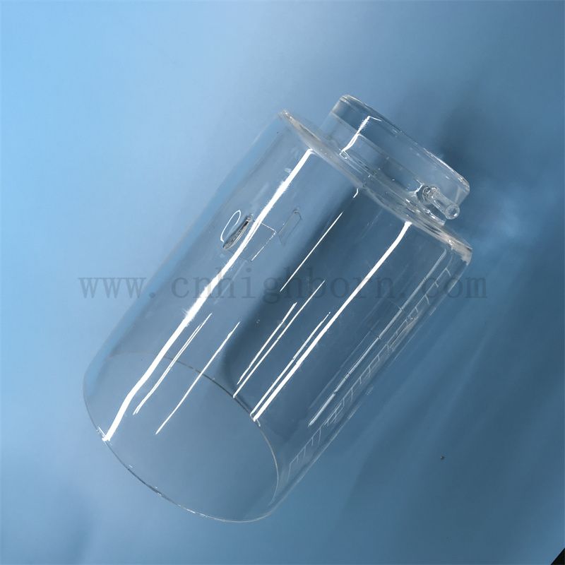  Resistenza di calore a forma personalizzata Trasparente in vetro in quarzo in silice trasparente