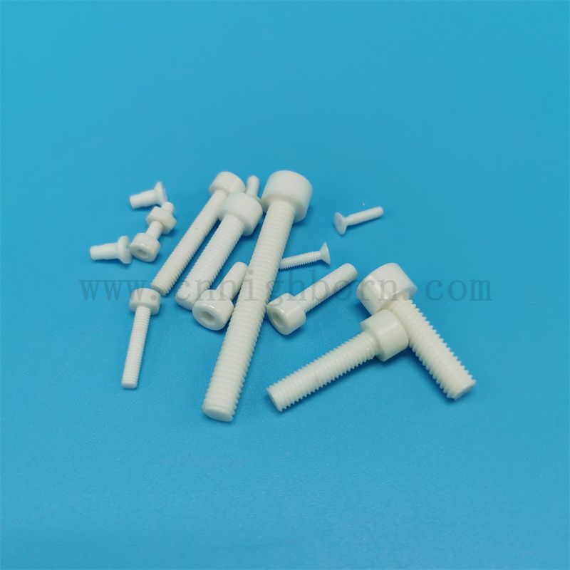 Viti ceramiche di allumina al2o3 95% personalizzate con dadi