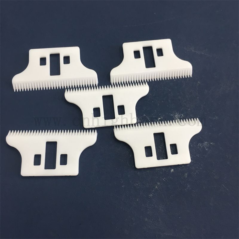 Resistenza all'usura zirconia lama ceramica zro2 parte per uso di taglio di capelli