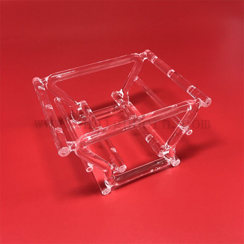 Barca in vetro di silice in fuso resistente al calore trasparente personalizzato