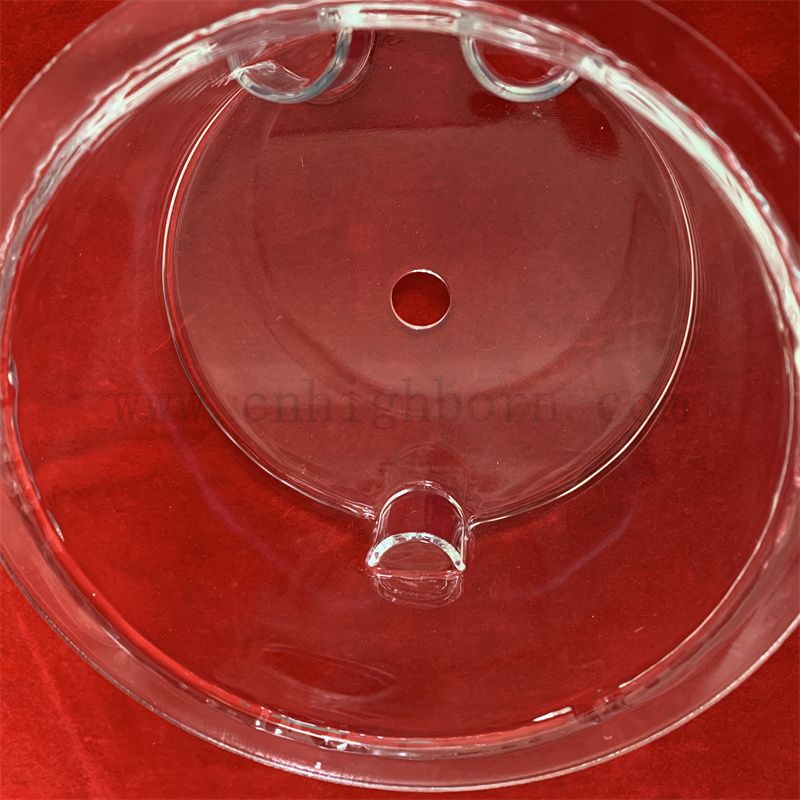 Resistenza al calore Contenitore di reazione di vetro in quarzo personalizzato in laboratorio