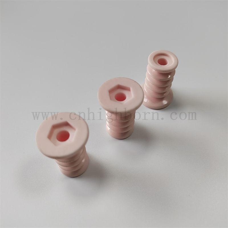 Usura Rink Rosa AL2O3 Testile Filetto Filey Parte Allumina Ceramic Rullo