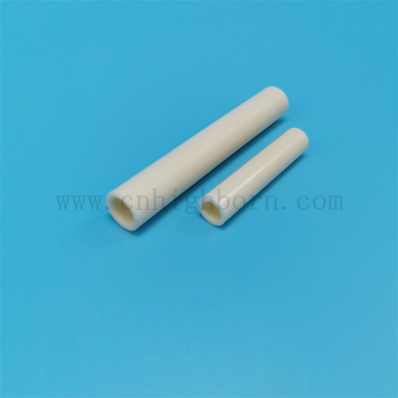 Lucidatura allumina 95% 99% al2o3 tubo in ceramica tessile